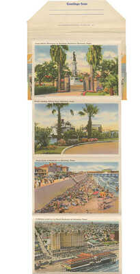 [Сувенир с пляжа Галвестон. Техас]. Souvenir of Galveston beach. Texas. [1930/1940-е].